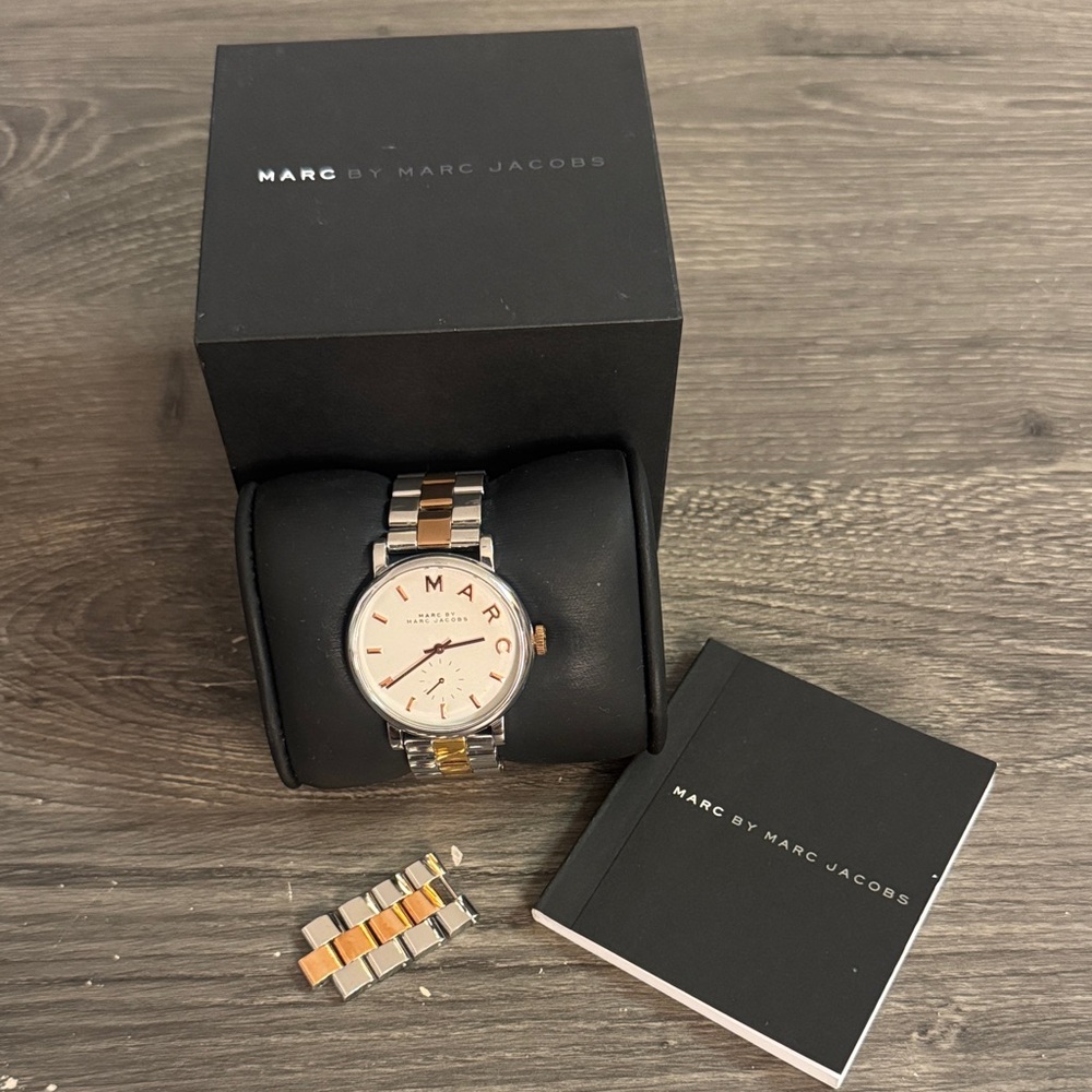 Marc by Marc Jacobs Silver and Rose Gold Watch